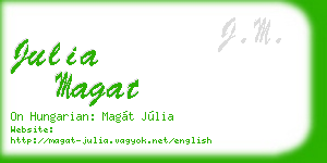 julia magat business card